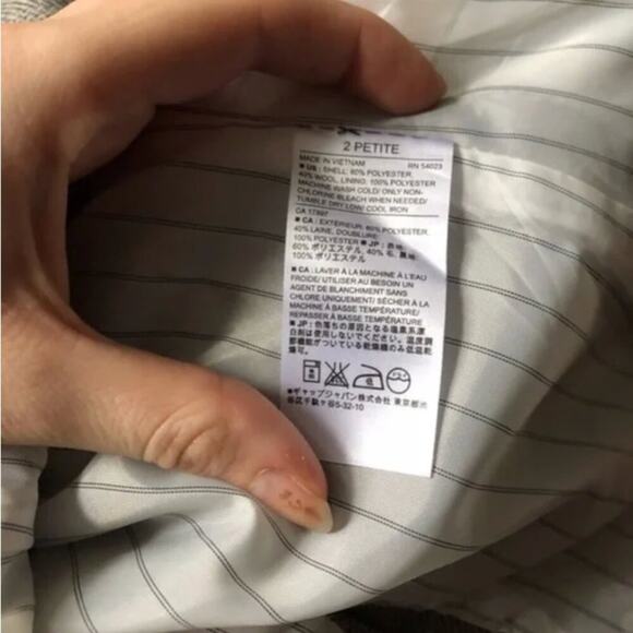 Banana Republic Grey Herringbone Wool Academy Blazer - Picture 6 of 6